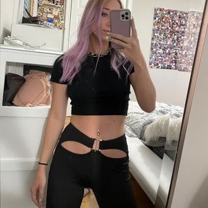 *SOLD* High Waisted Cut Out Pants